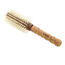 Load image into Gallery viewer, Ibiza Hair B4 round brush with blonde boar bristles and cork handle for smooth blowouts and effortless body