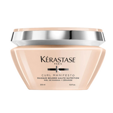 Load image into Gallery viewer, Kérastase Curl Manifesto Masque Beurre Haute Nutrition full size 200ml deep conditioning mask for curly and coily hair