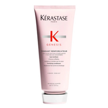 Load image into Gallery viewer, Kérastase Genesis Fondant Renforçateur Conditioner full size 200ml on a white background, lightweight fortifying conditioner that strengthens weakened hair and reduces breakage.