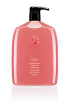 Load image into Gallery viewer, Oribe - BRIGHT BLONDE Shampoo bright pink rounded liter bottle with black pump top lid