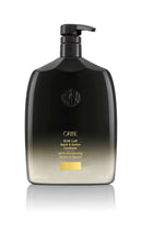 Load image into Gallery viewer, Oribe - Gold Lust Conditioner liter size rounded bottle with black to gold ombre. Black pump top