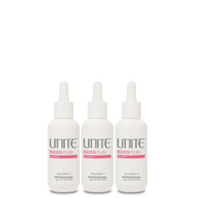 Load image into Gallery viewer, Unite - Boosta+ white bottle with squeeze dropper top. 3 pack bundle