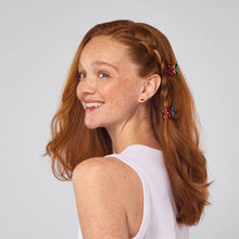 Load image into Gallery viewer, KITSCH - Mini Rhinestone Claw Clips 2pc Set - Cherry
