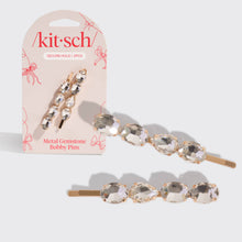 Load image into Gallery viewer, KITSCH - Holiday Gemstone Bobby Pins 2pc Set
