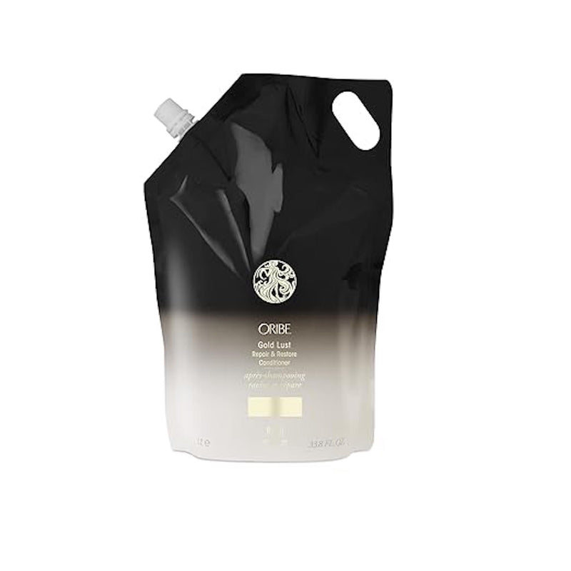 Oribe Gold Lust Repair & Restore Conditioner for damaged hair — 33.8 oz liter refill.
