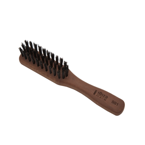 Ibiza Hair Clutch Brush compact smoothing brush designed for effortless detangling, shine, and on-the-go styling control
