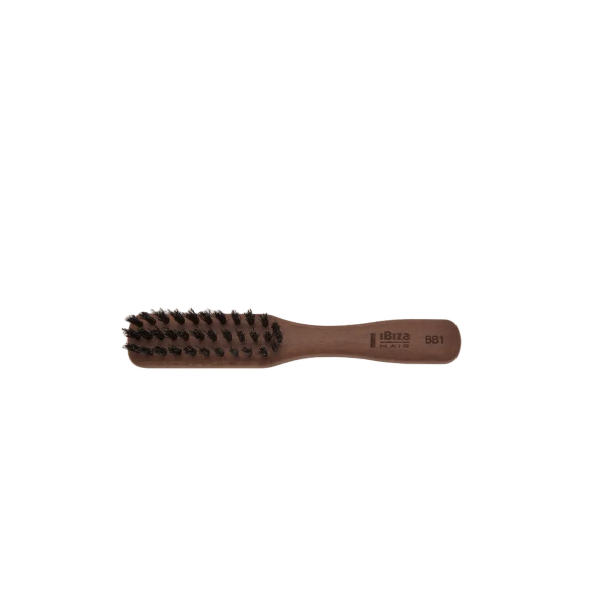 Ibiza Hair Clutch Brush compact finishing brush for refined smoothing, controlled styling, and effortless travel-ready hair touch-ups