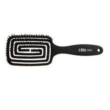 Load image into Gallery viewer, Top view of the Ibiza Hair Contour flexible vent brush with boar bristles and nylon pins
