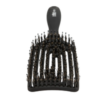 Load image into Gallery viewer, Front view of the Ibiza Hair Contour flexible vent brush with boar bristles and nylon pins
