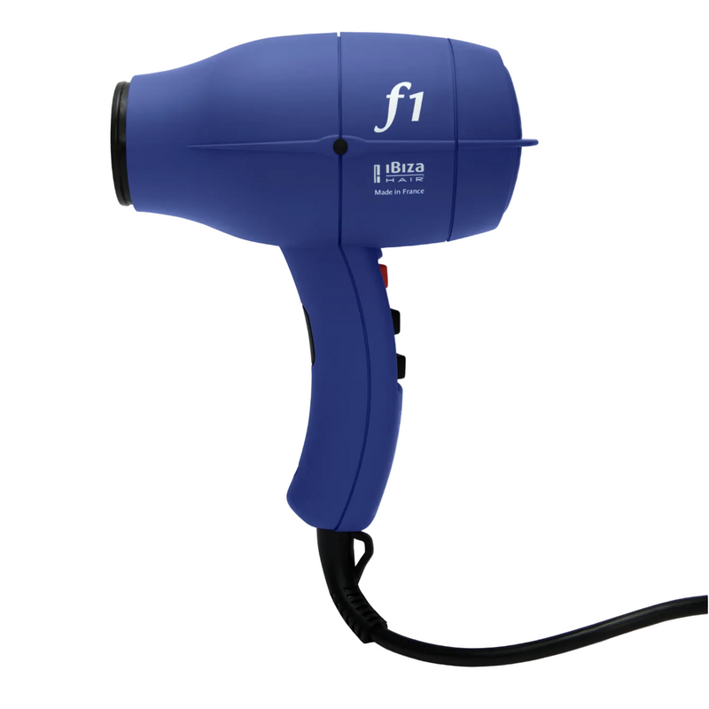Ibiza Hair f1 Professional Hair Dryer side profile lightweight ergonomic design