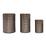 Ibiza Hair Velchrome rollers shown in three sizes small medium and large designed for volume lift and salon blowout styling