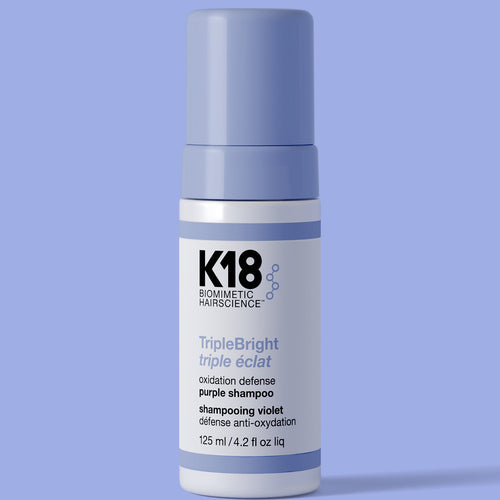 K18 TripleBright Oxidation Defense Purple Shampoo 4.2 oz bottle