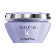 Load image into Gallery viewer, Kérastase Blond Absolu Masque Ultra-Violet purple hair mask front view on white background
