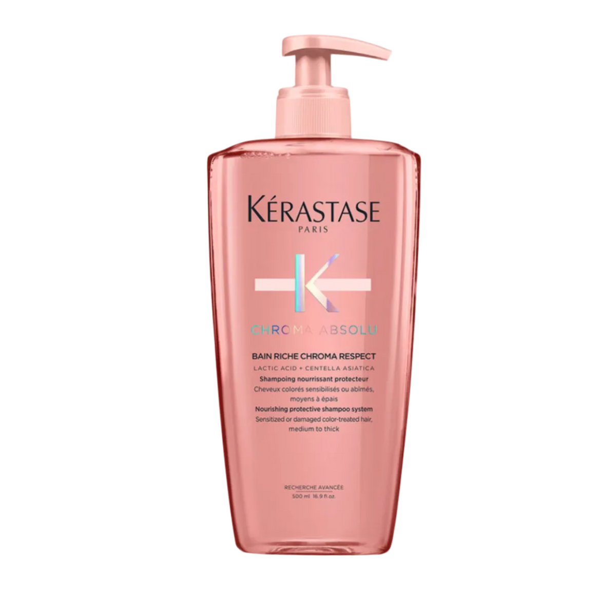 Kérastase Chroma Absolu Bain Riche Chroma Respect sulfate free shampoo for medium to thick color treated hair — 500ml value size.
