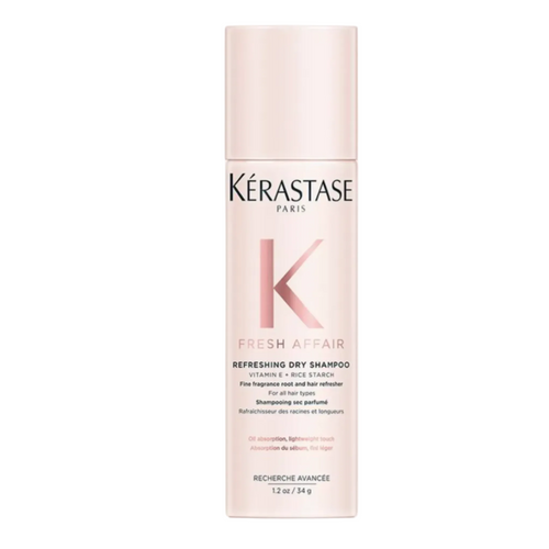 Kérastase Fresh Affair Dry Shampoo for oil absorption and lightweight refresh — 34g travel size.