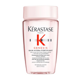 Kérastase Genesis Bain Hydra-Fortifiant strengthening shampoo for fine or oily weakened hair — 80ml travel size.
