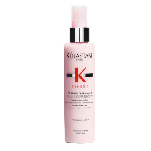 Kérastase Genesis Défense Thermique heat protectant spray for weakened, breakage-prone hair.