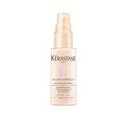 Kérastase Gloss Absolu Anti-Frizz Glaze Milk smoothing spray for frizz prone hair — Travel Size 45ml.