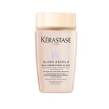 Kérastase Gloss Absolu Bain Crème Hydra-Glaze shampoo for thick frizz prone hair — 80ml travel size.