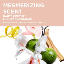 Load image into Gallery viewer, Kérastase Gloss Absolu Frizz-Glaze scent profile featuring floral bouquet notes, fresh citrus, and warm vanilla for a soft luxury fragrance experience
