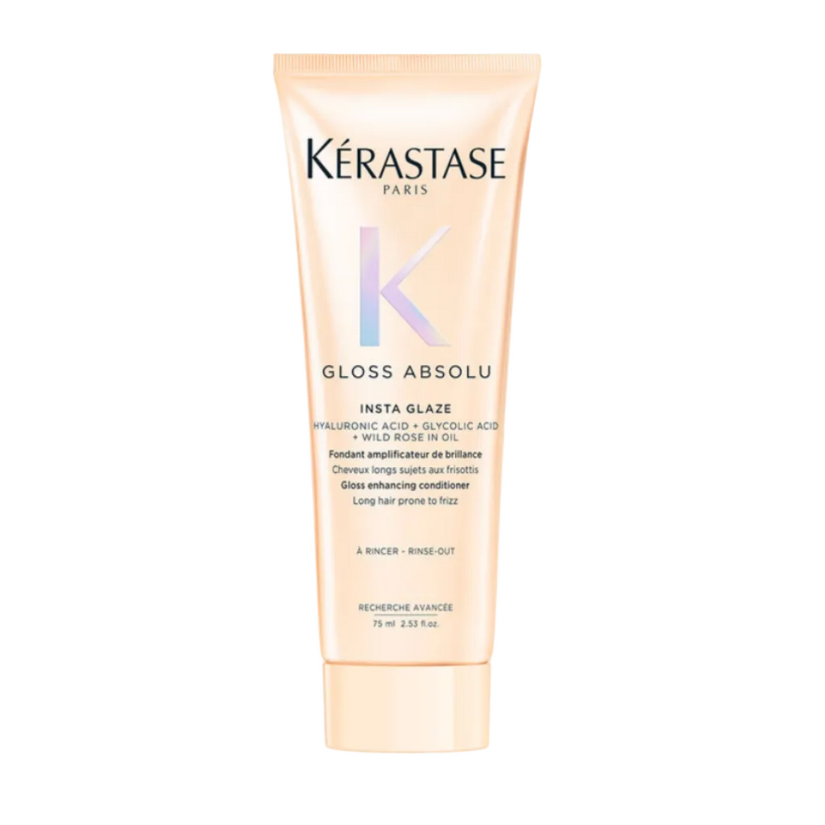 Kérastase Gloss Absolu Insta Glaze conditioner for long frizz prone hair — Travel Size 75 ml.