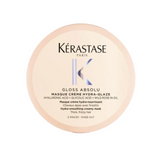 Kérastase Gloss Absolu Masque Crème Hydra-Glaze mask for thick frizz prone hair — 75ml travel size.