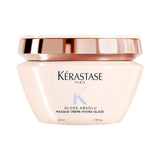 Kérastase Gloss Absolu Masque Crème Hydra-Glaze mask for thick frizz prone hair — 200ml full size.