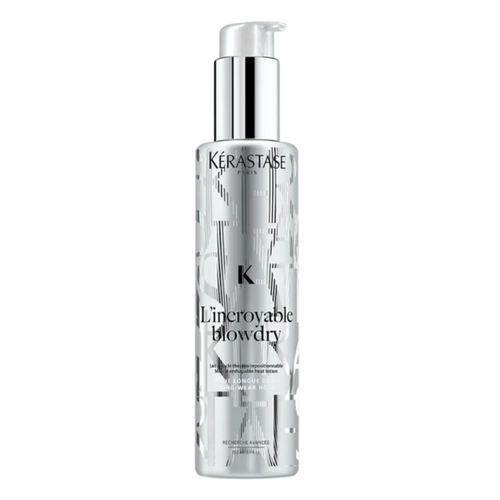 Kérastase L’Incroyable Blowdry heat protectant lotion for smooth re shapeable blowouts.