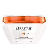 Kérastase Nutritive Masquintense full size 200ml on a white background, ultra-nourishing hair mask for dry fine-to-medium hair that delivers softness, hydration, and shine.