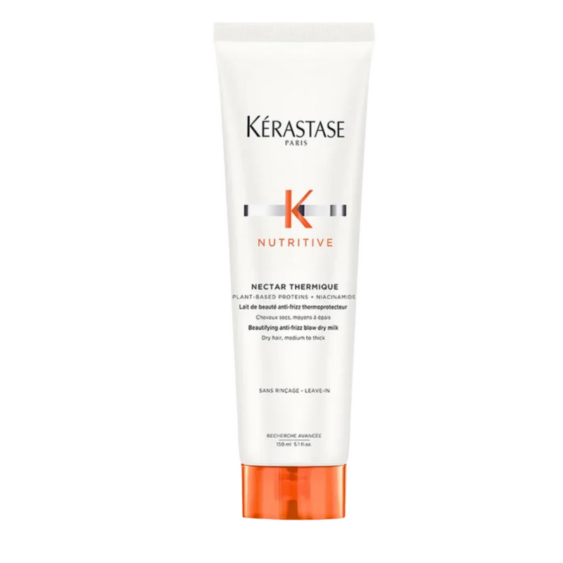 Kérastase Nutritive Nectar Thermique heat protectant cream full size 150ml front view on white background for dry hair styling protection