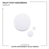 Kérastase Nutritive Nutri-Supplement Scalp Serum showcasing its lightweight serum texture designed to hydrate and comfort dry scalp without residue.