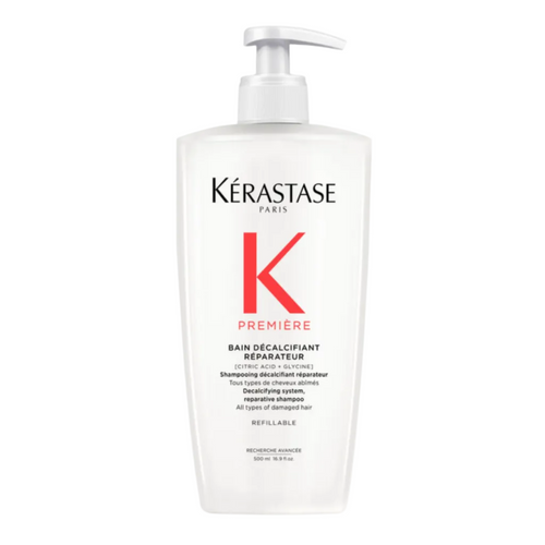 Kérastase Première Bain Décalcifiant Réparateur repairing shampoo for damaged hair — 500ml value size.