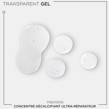 Load image into Gallery viewer, Kérastase Première Concentré Décalcifiant Ultra-Réparateur Pre-Shampoo Treatment showcasing its concentrated gel-serum texture designed to remove buildup and prepare the hair fiber for repair.
