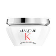 Load image into Gallery viewer, Kérastase Première Masque Filler Réparateur Anti-Breakage Hair Mask full size 200ml on a white background, intensive repairing mask that strengthens hair, reduces breakage, and restores smoothness and shine.
