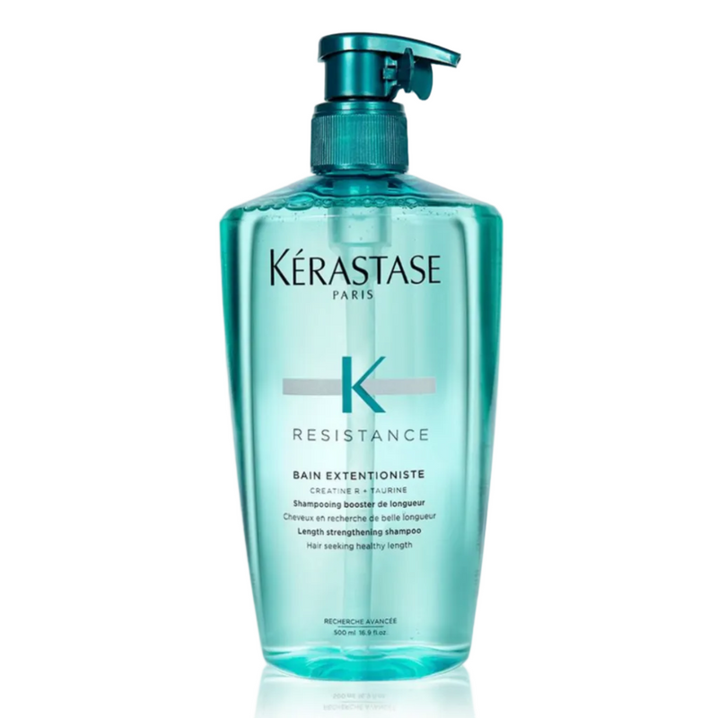 Kérastase Résistance Bain Extentioniste strengthening shampoo for long weakened hair — 500ml value size.