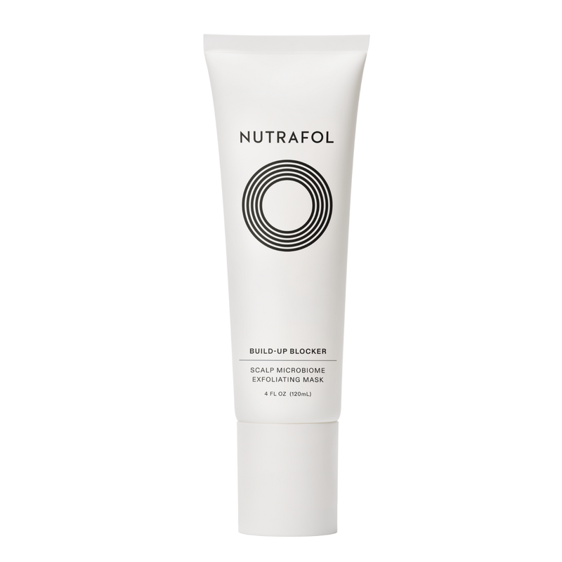 Nutrafol Build-Up Blocker Scalp Microbiome Exfoliating Mask tube, 4 fluid ounces