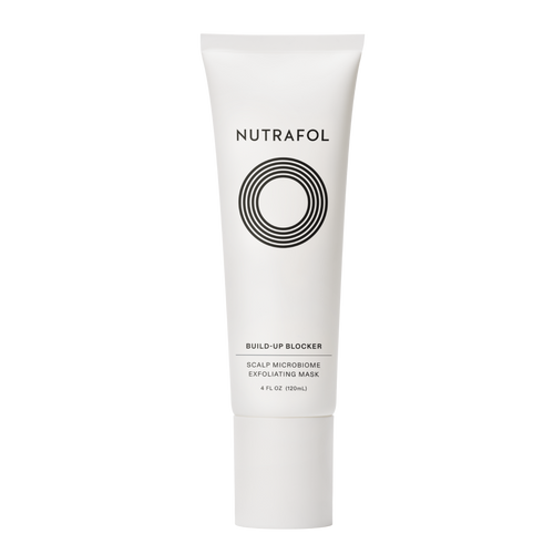 Nutrafol Build-Up Blocker Scalp Microbiome Exfoliating Mask tube, 4 fluid ounces