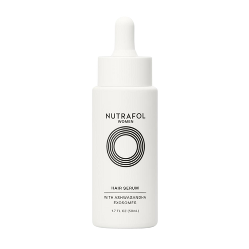 Nutrafol Hair Serum for Women dropper bottle with ashwagandha exosomes