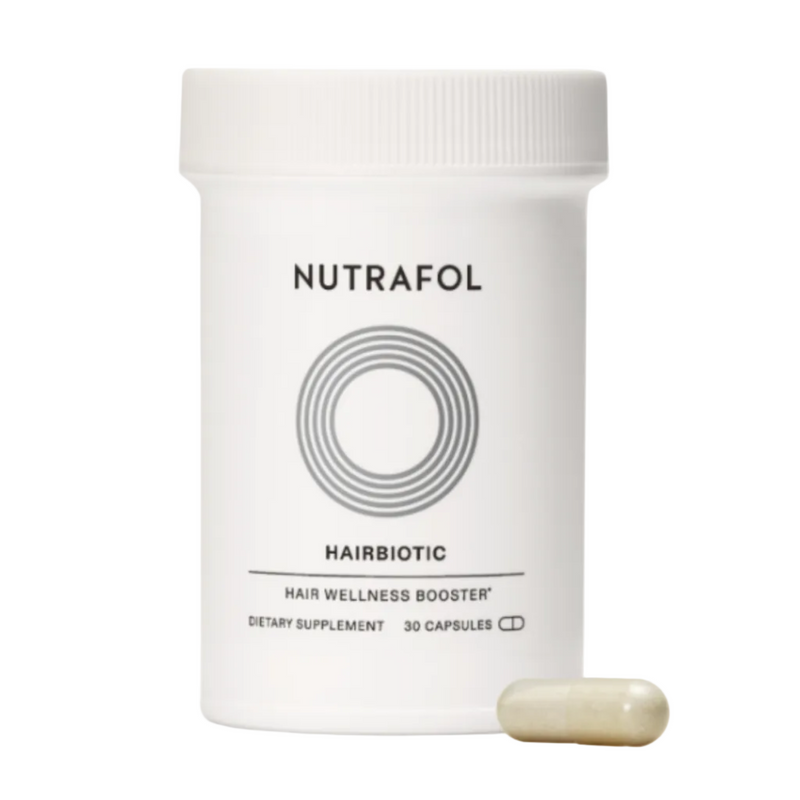 Nutrafol Hairbiotic daily probiotic for gut health and hair wellness