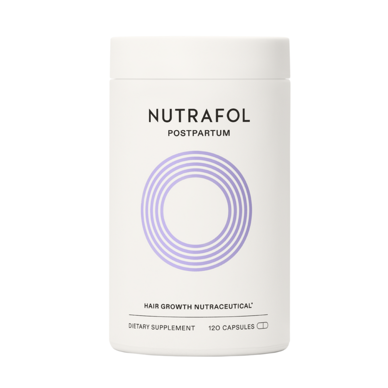 Nutrafol Postpartum hair growth nutraceutical one month bottle