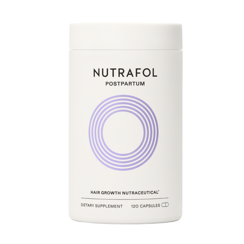 Nutrafol Postpartum hair growth nutraceutical one month bottle