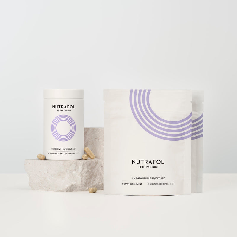 Nutrafol Postpartum three month hair growth nutraceutical supply