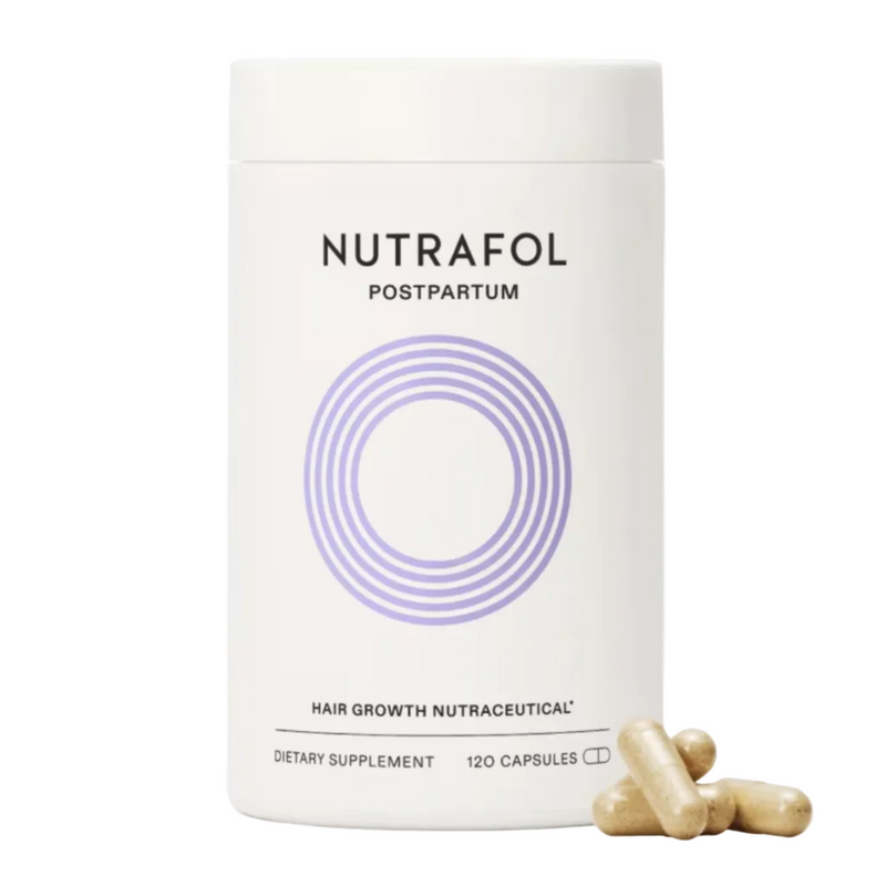 Nutrafol Postpartum 1 month supply daily hair wellness supplement for women after pregnancy