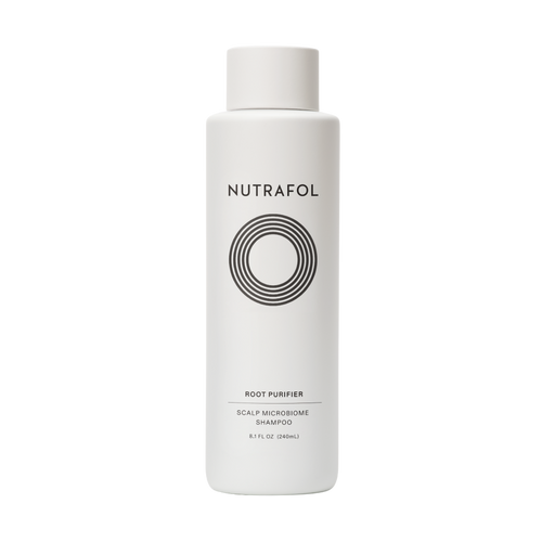 Nutrafol Root Purifier Scalp Microbiome Shampoo bottle, 8.1 fluid ounces