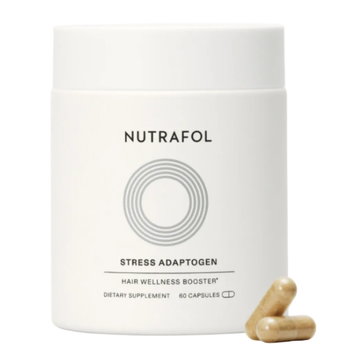 Nutrafol Stress Adaptogen daily booster for stress support and hair wellness.