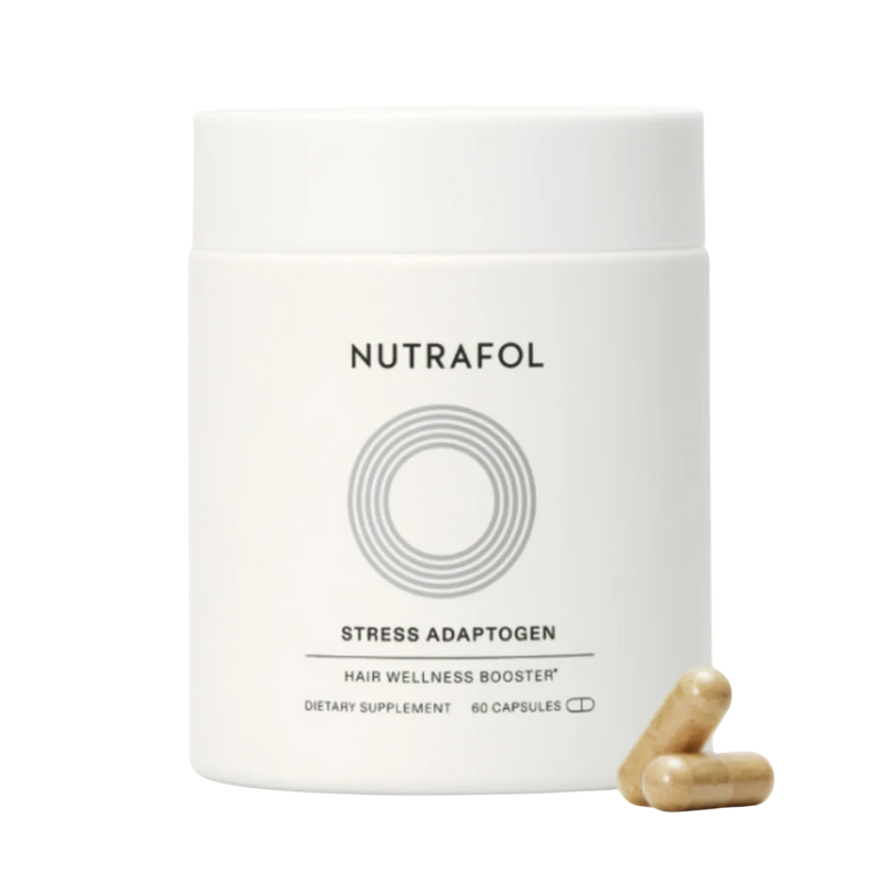 Nutrafol Stress Adaptogen daily booster for stress support and hair wellness.