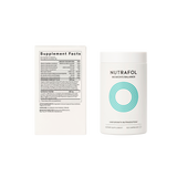Nutrafol Women’s Balance hair growth nutraceutical bottle with product carton