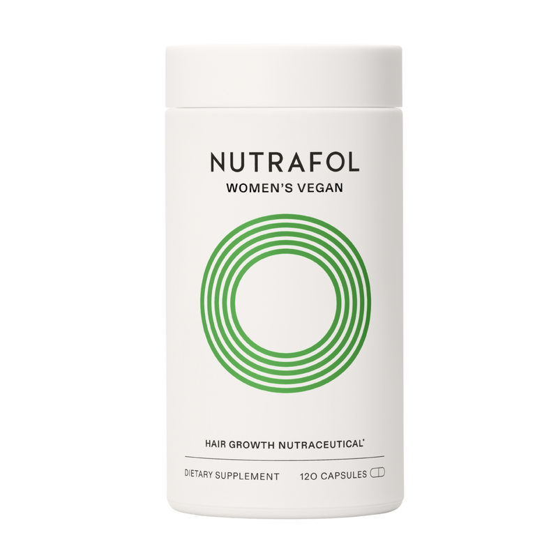 Nutrafol Women’s Vegan Hair Growth Nutraceutical bottle with 120 capsules