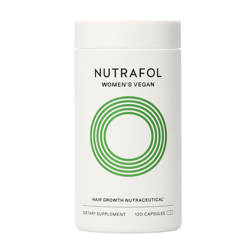 Nutrafol Women’s Vegan Hair Growth Nutraceutical bottle with 120 capsules