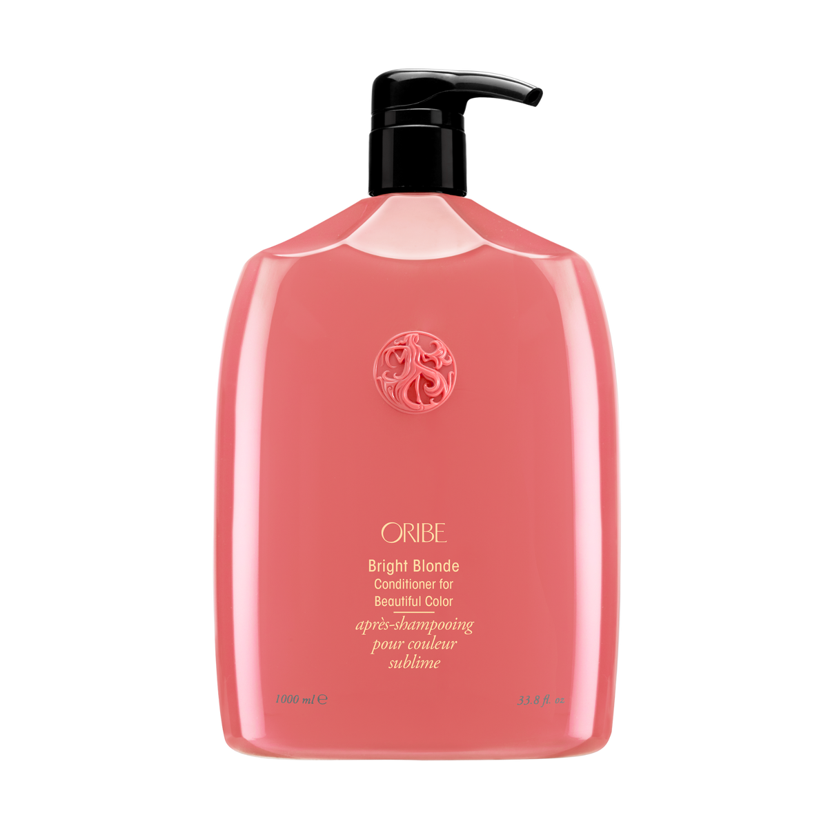 Oribe Bright Blonde Conditioner liter size for Beautiful Color for softness, brightness, and care for blonde and highlighted hair.